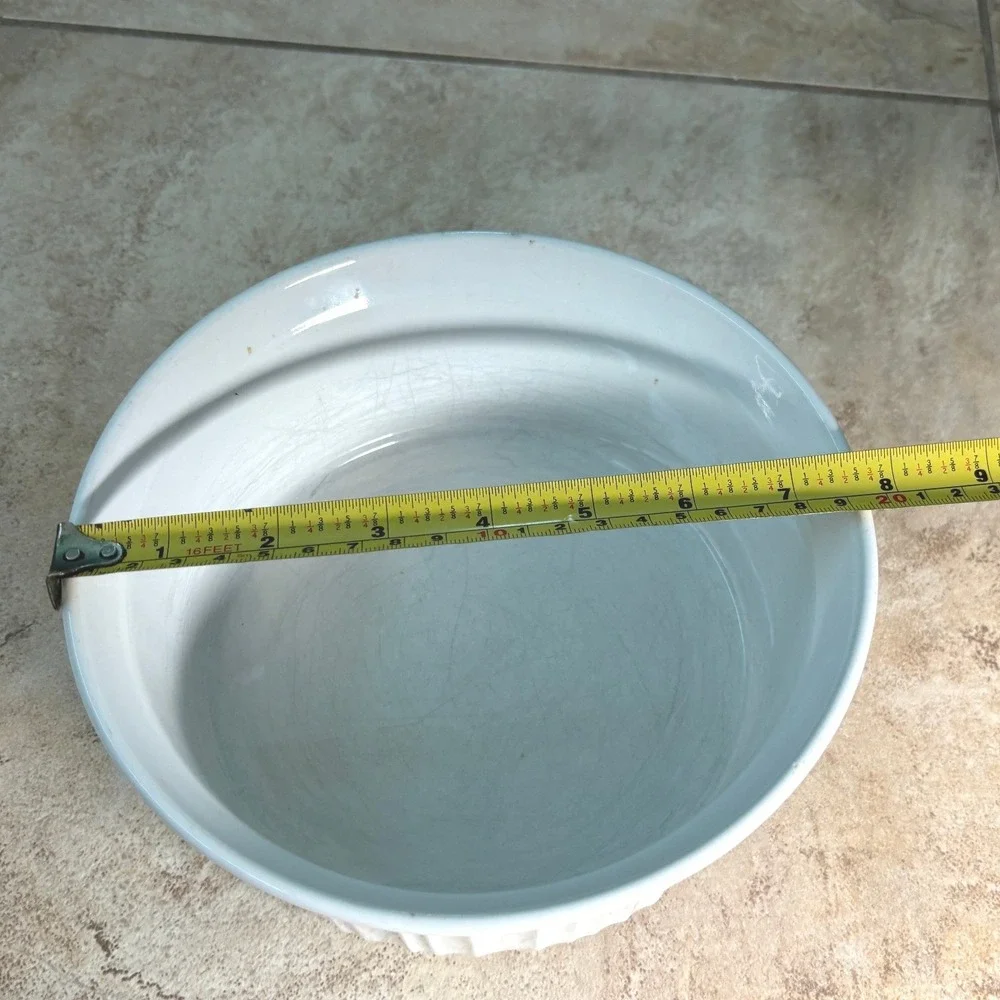 Set CorningWare French White 2.5 & 1.5 Qt Stoneware Round Casserole Dishes